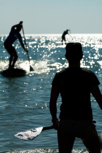 Paddle boarding