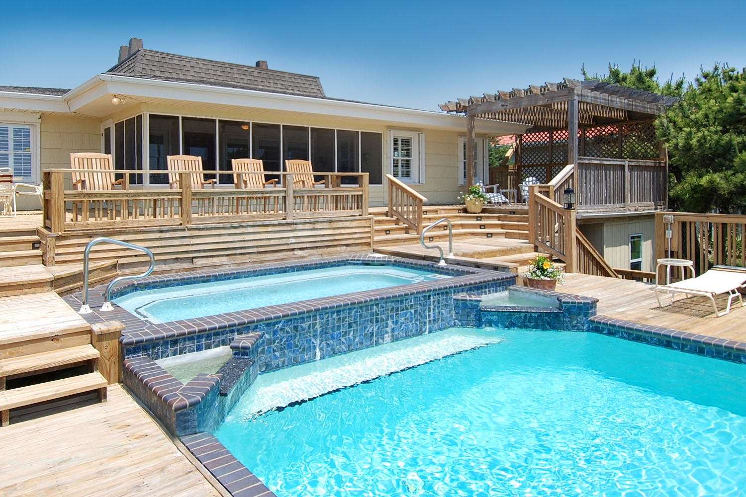 Myrtle beach house rentals oceanfront with private pool