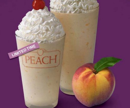 ChickFila Peach Milkshake
