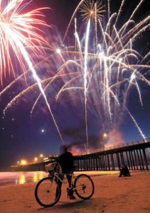 Fireworks off Cherry Grove