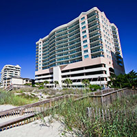 Beach view of Blue Water Keyes in North Myrtle Beach
