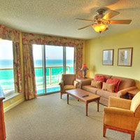 Living room view from a 4 bedroom condo