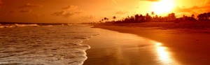 fall day on beach