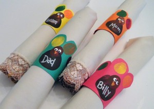 Thanksgiving napkin rings