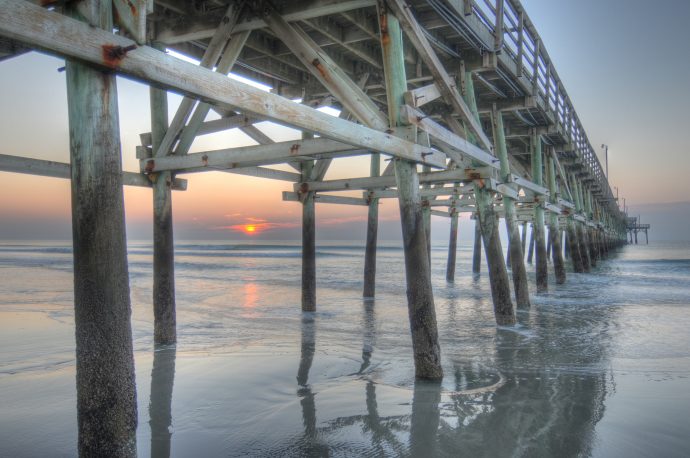 The Cherry Grove Pier in North Myrtle Beach